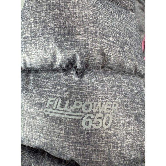 Gerry Girls Gray Heather Puffer Jacket Lightweight Hooded Full Zip Size L 14/16 - Picture 5 of 14